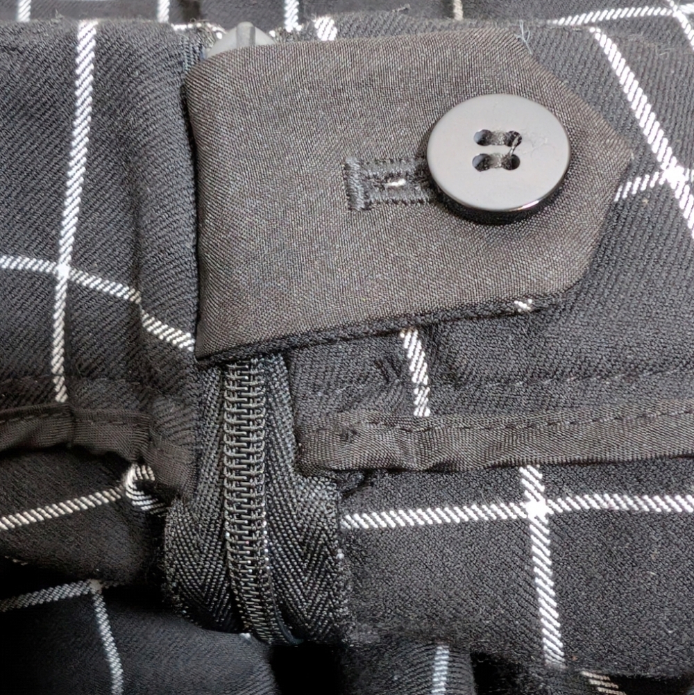 NWT Talbots‎ Chatham Ankle Pants - Window Pane Black Cotton Spandex 8 Petites - Picture 10 of 10